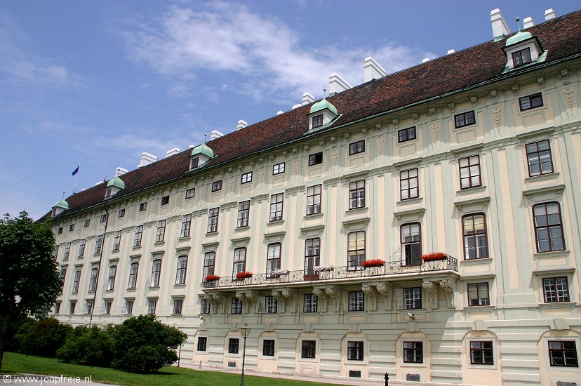 Wenen: 'Achterzijde' Hofburg